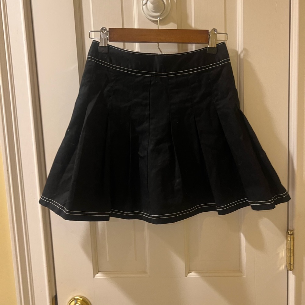 Dickies Black Skater Mini Skirt Pleated